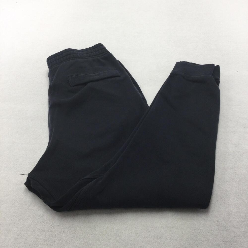 Nike Sweatpants Mens Medium Black Fleece Joggers Elastic Waist Logo Pockets